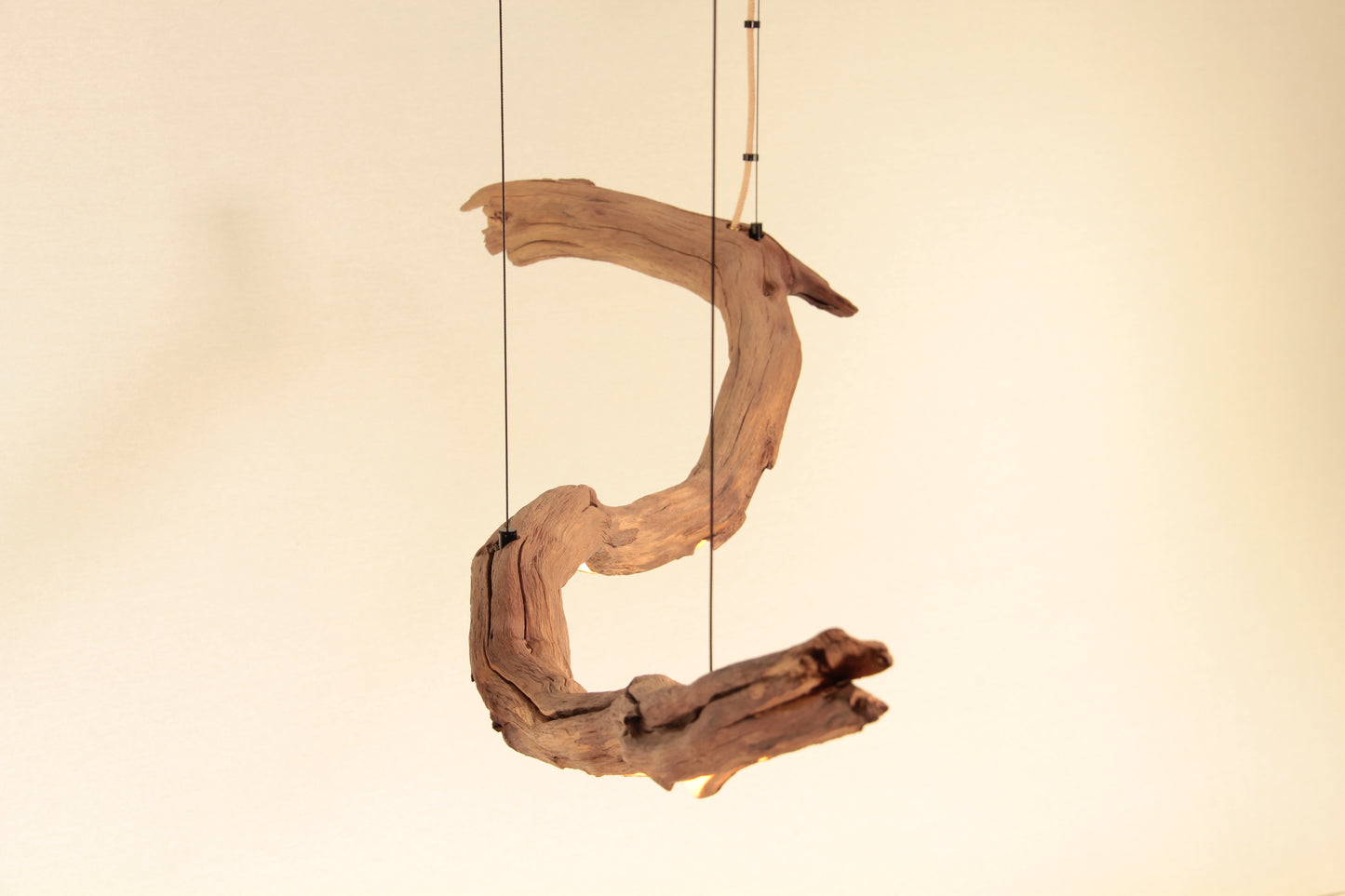Dining table lamp - handmade unique piece - 184cm oak branch
