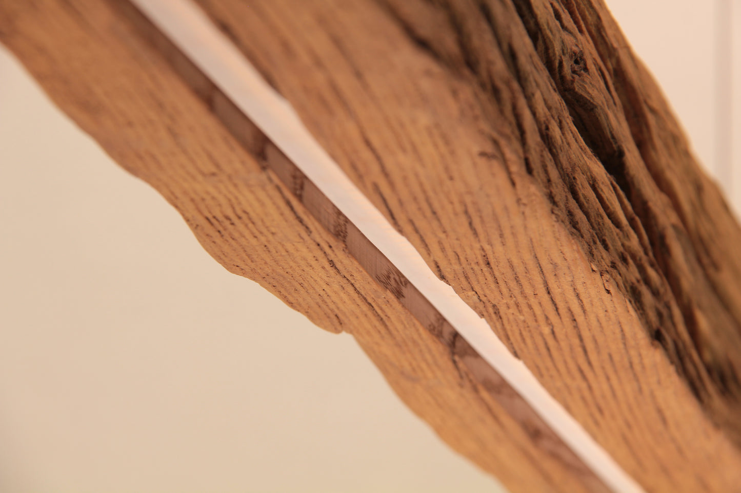 Esstischleuchte - handgefertigtes Unikat - 170cm Eichenbalken