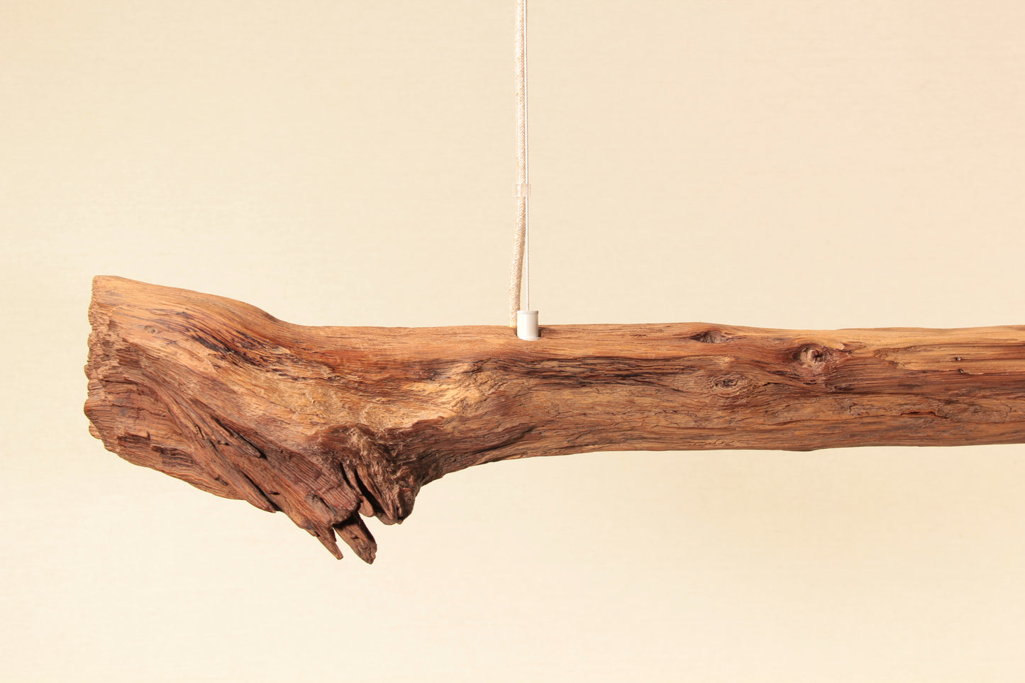 Esstischleuchte - handgefertigtes Unikat - 128cm Eichenast