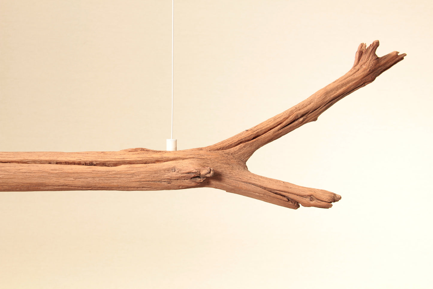 Dining table lamp - handmade unique piece - 159cm oak branch