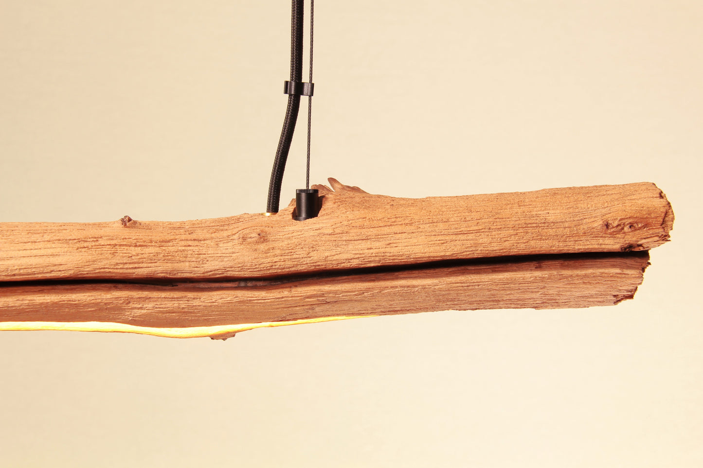 Esstischleuchte - handgefertigtes Unikat - 100cm Eichenast