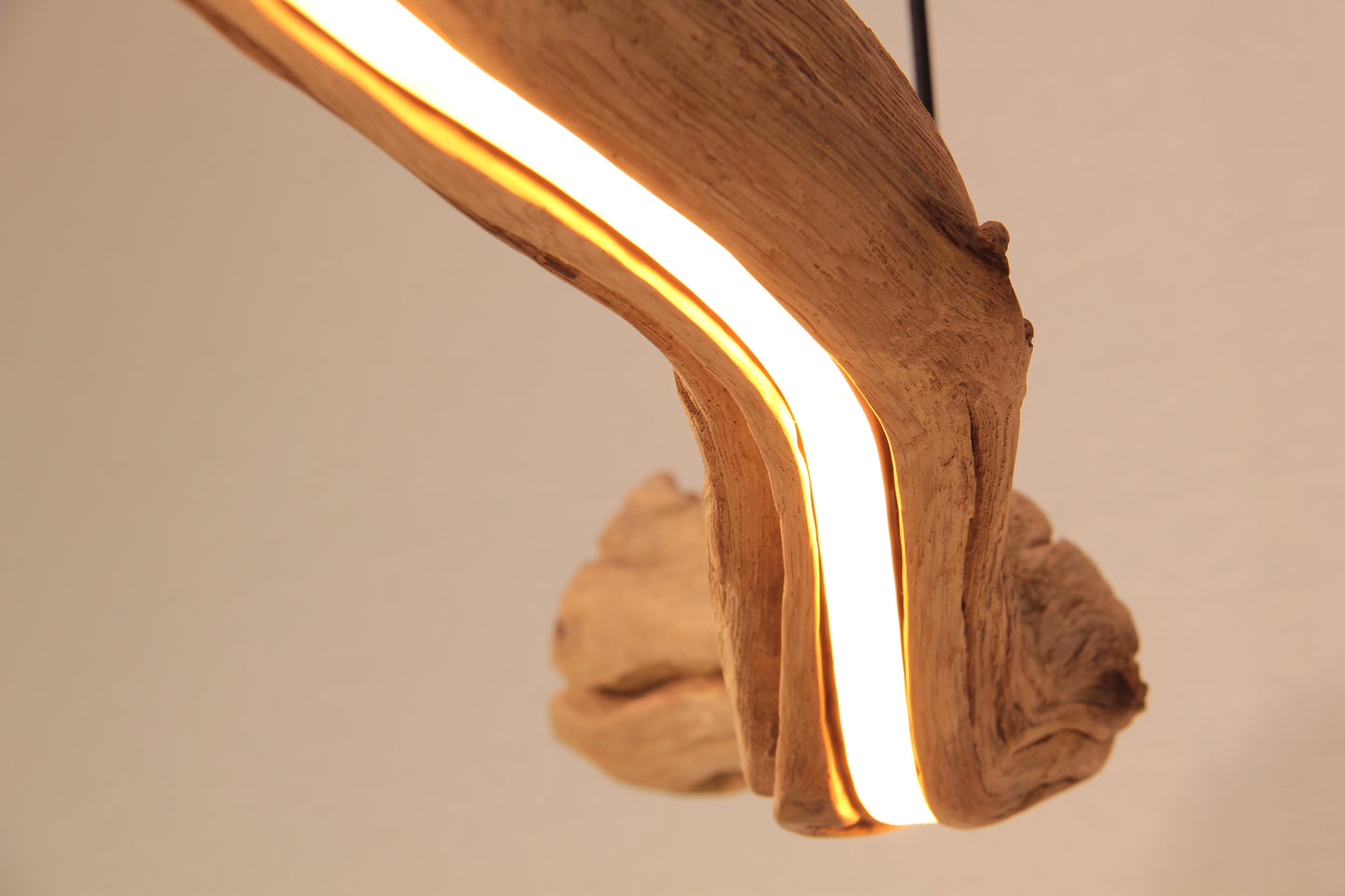 Dining table lamp / LED strip / 164 cm oak branch