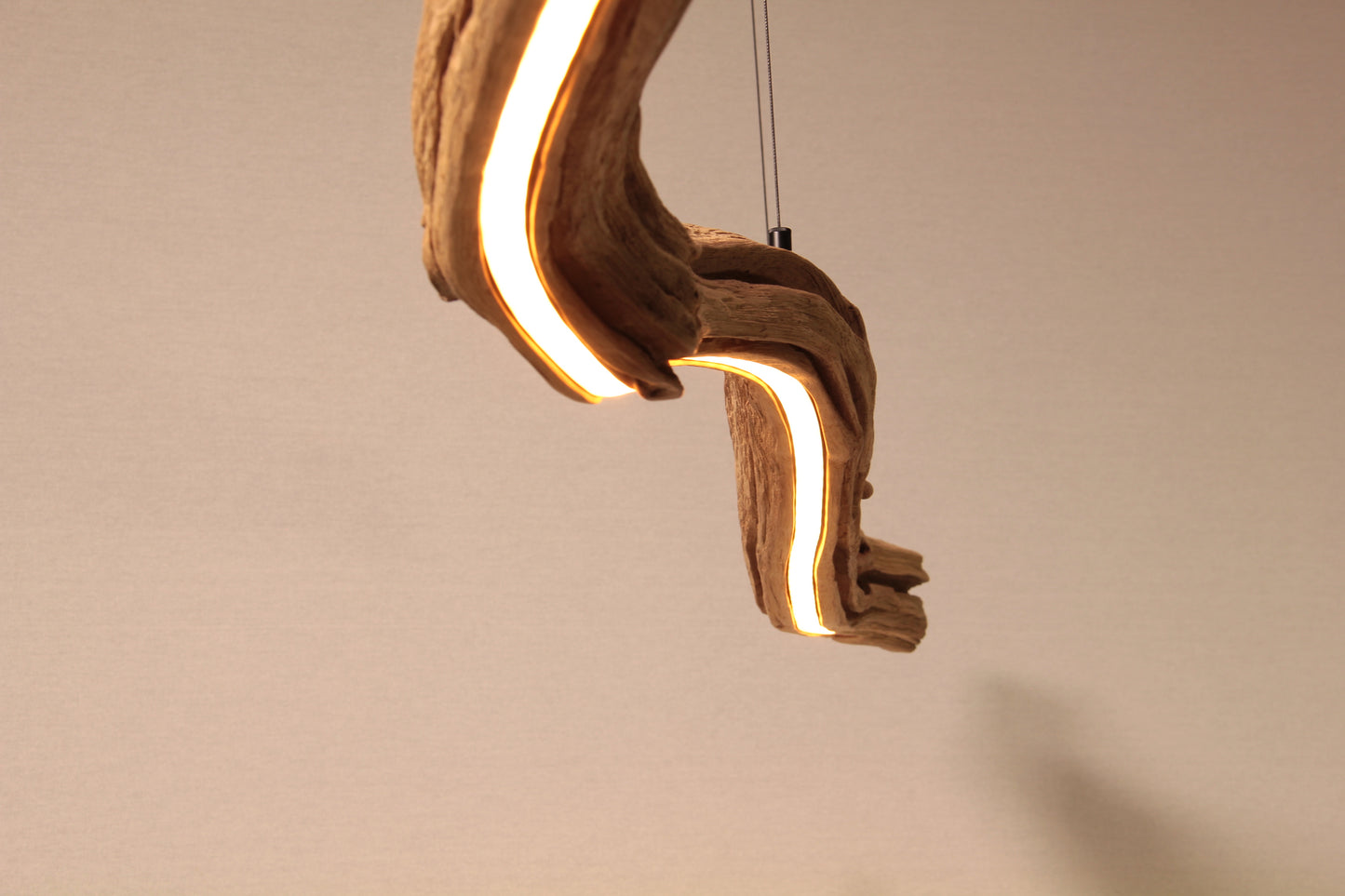 Dining table lamp / LED strip / 164 cm oak branch