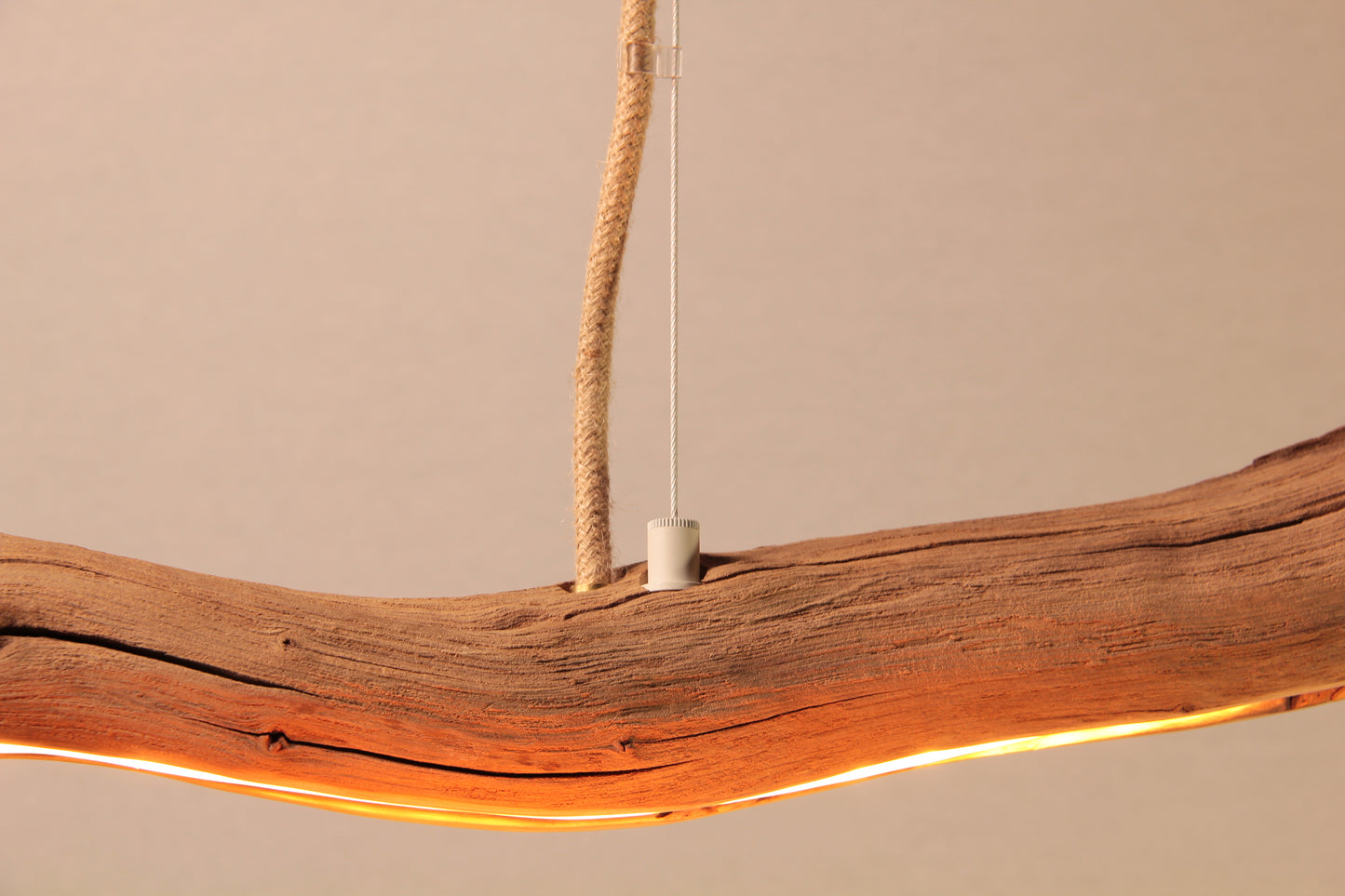 Dining table lamp / LED strip / 168 cm oak branch