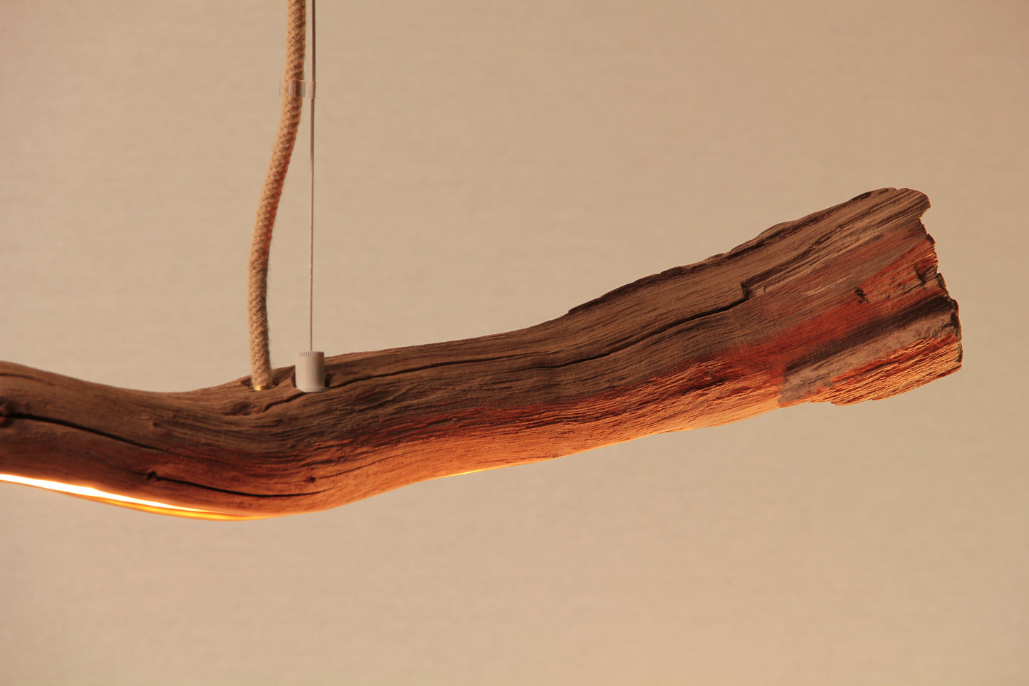 Dining table lamp / LED strip / 168 cm oak branch