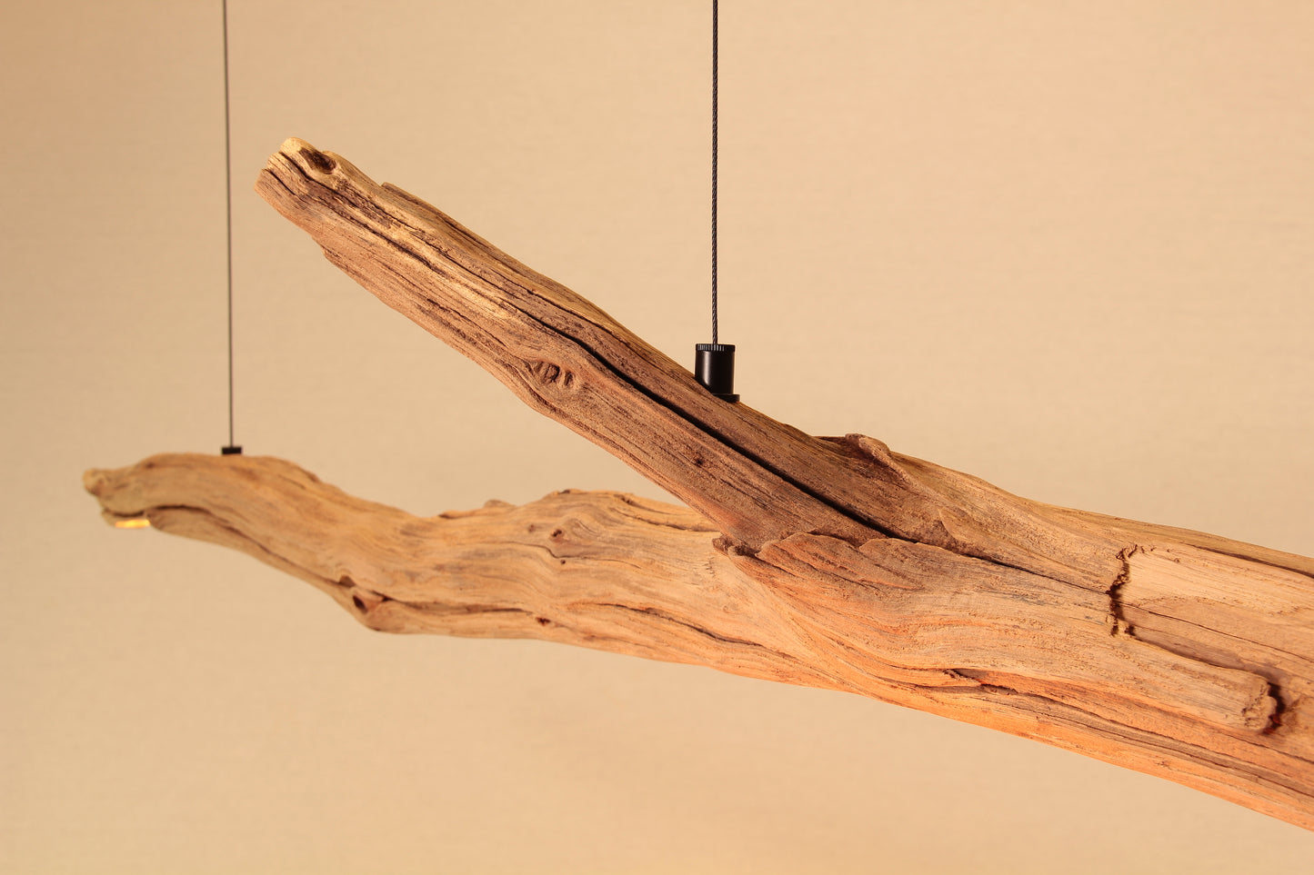 Dining table lamp / LED strip / 142 cm oak branch