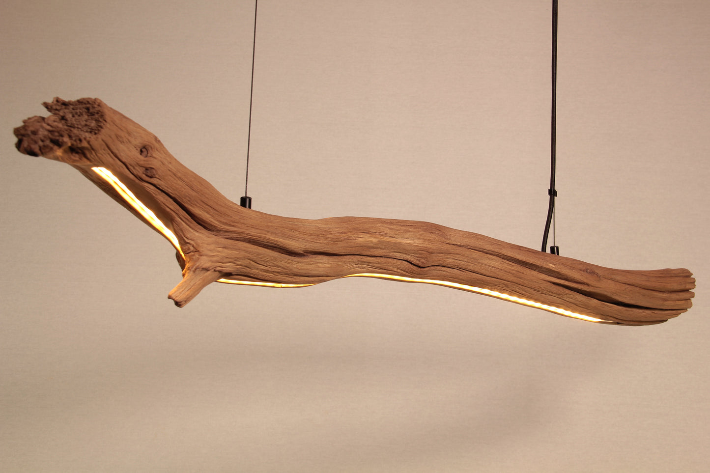 Dining table lamp / LED strip / 115 cm oak branch