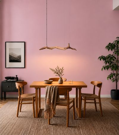 Dining Table Pendant Light - 104 cm Oak Branch - Handcrafted One-of-a-Kind