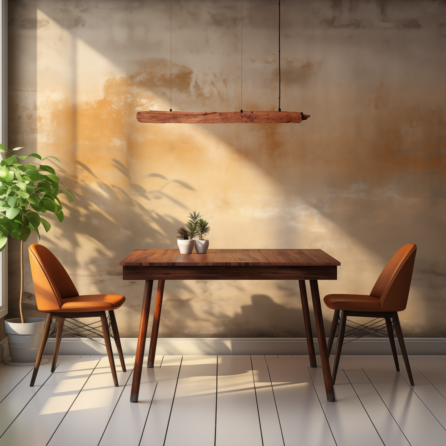 Esstischleuchte - handgefertigtes Unikat - 100cm Eichenbalken